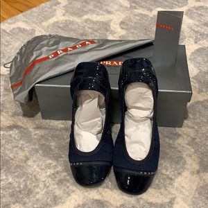 Prada Rete+Vernice Womens Shoes